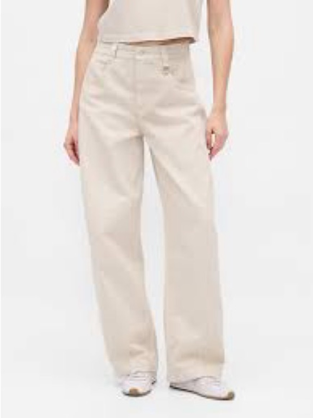 GAP Beige Wide-Leg Pants